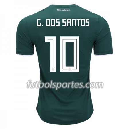 Camisetas México G.Dos Santos 10 Primera Equipacion Mundial 2018